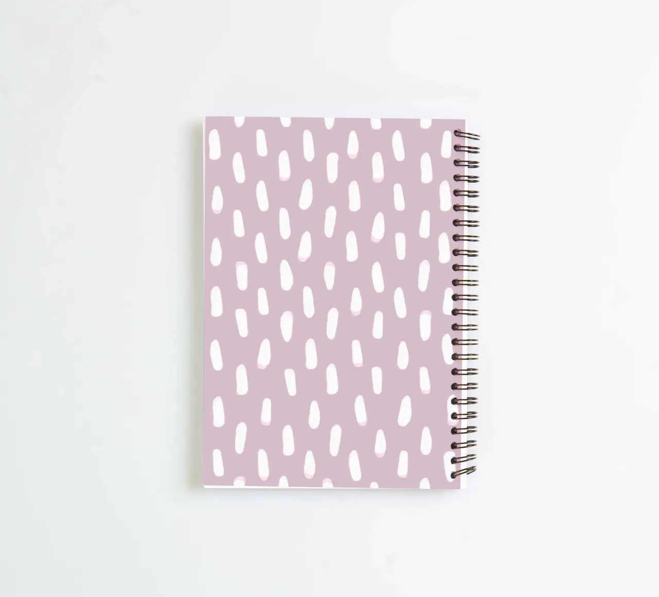 Active wear hand drawn white lines brush simple pattern spiral notebook by gulsengunel
