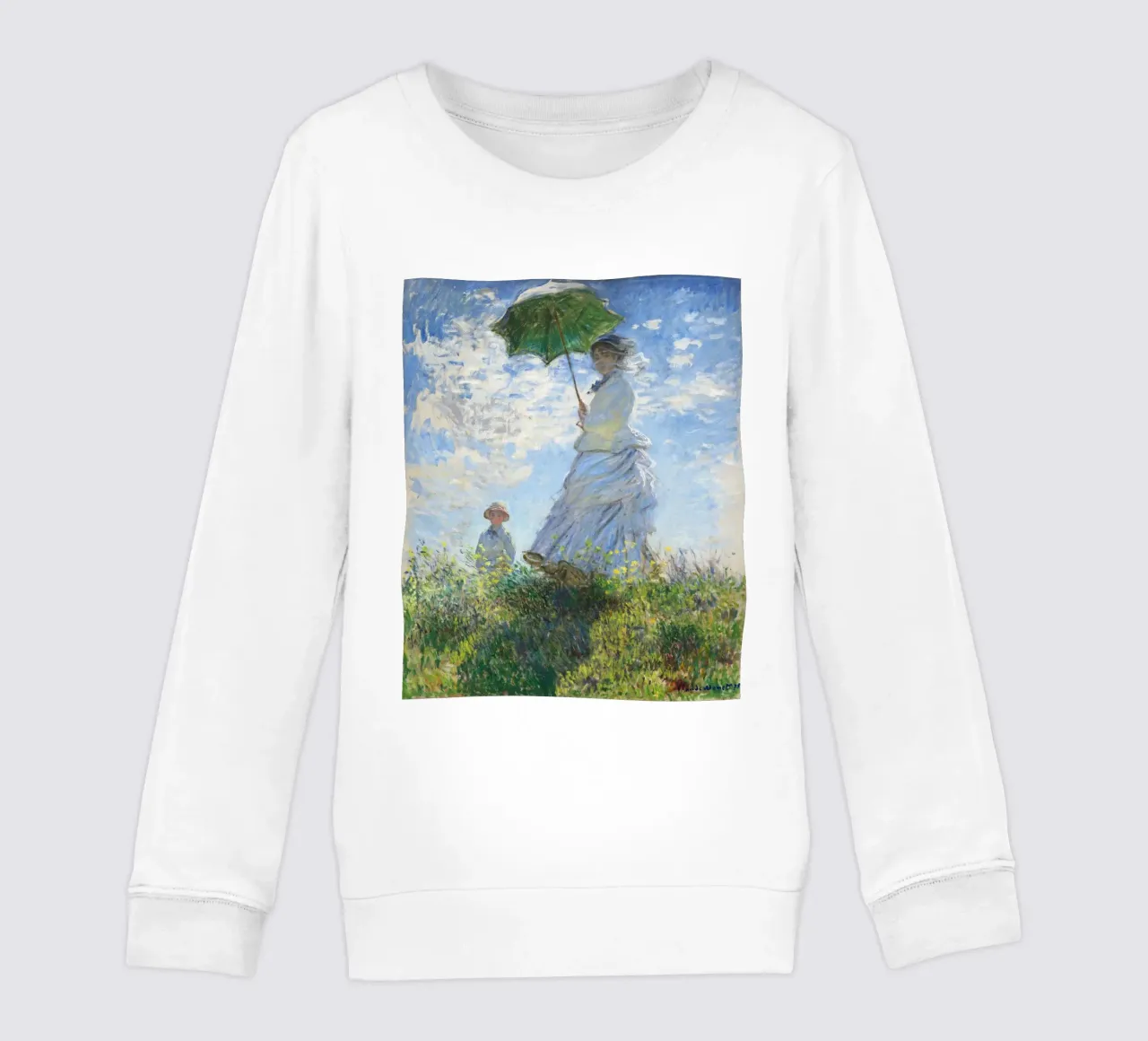 Madame Monet e suo figlio (1875) di Claude Monet felpa bambino da Classic Art Prints
