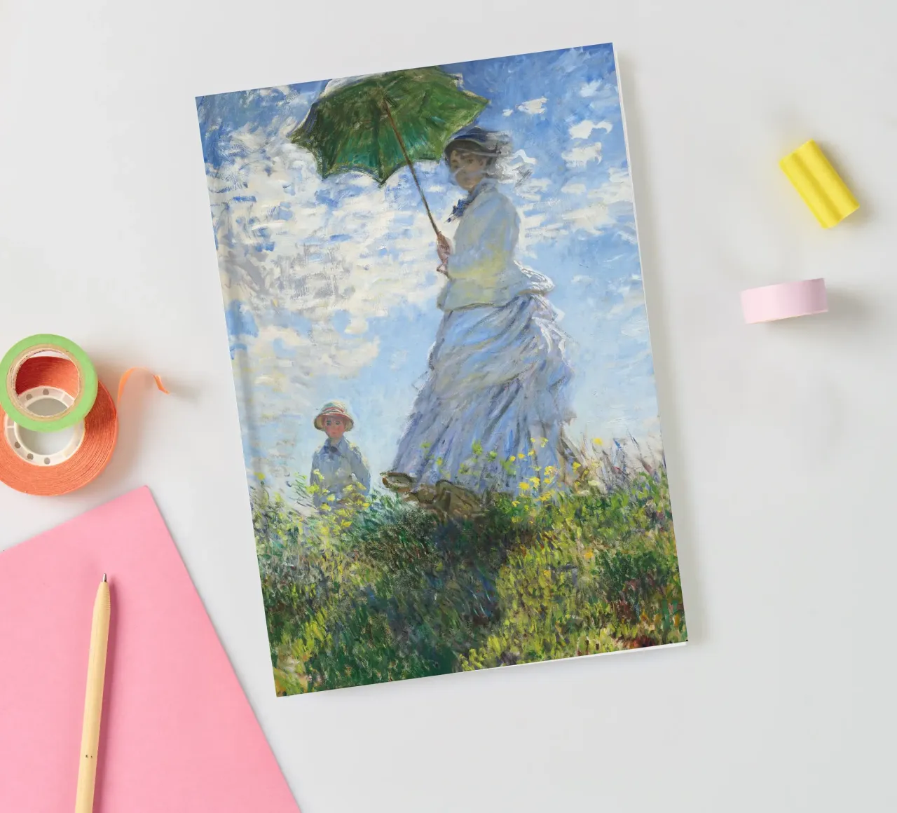 Madame Monet e suo figlio (1875) di Claude Monet diario da Classic Art Prints