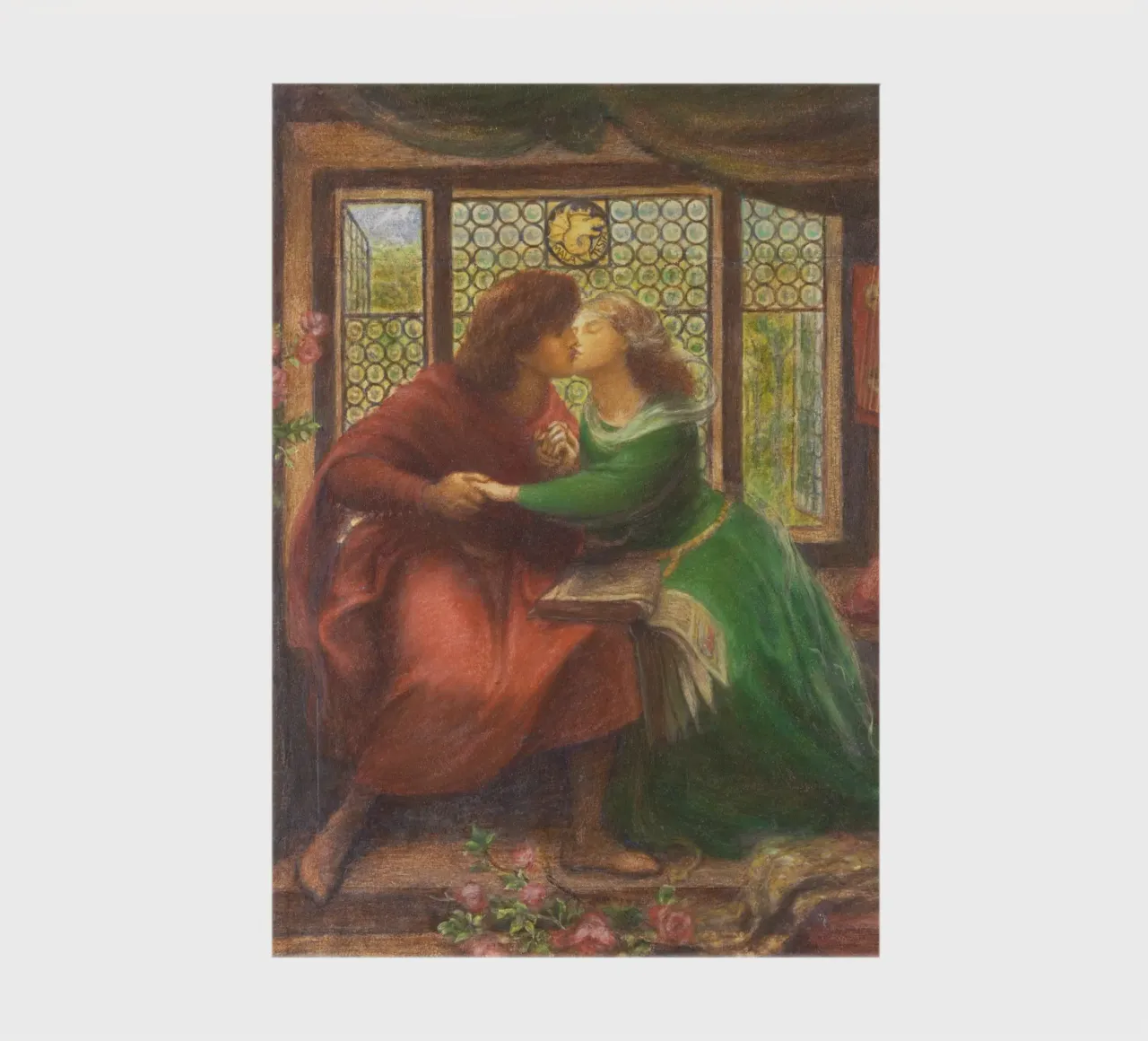 Paolo and Francesca da Rimini by Dante Gabriel Rossetti notebook by Venus Art