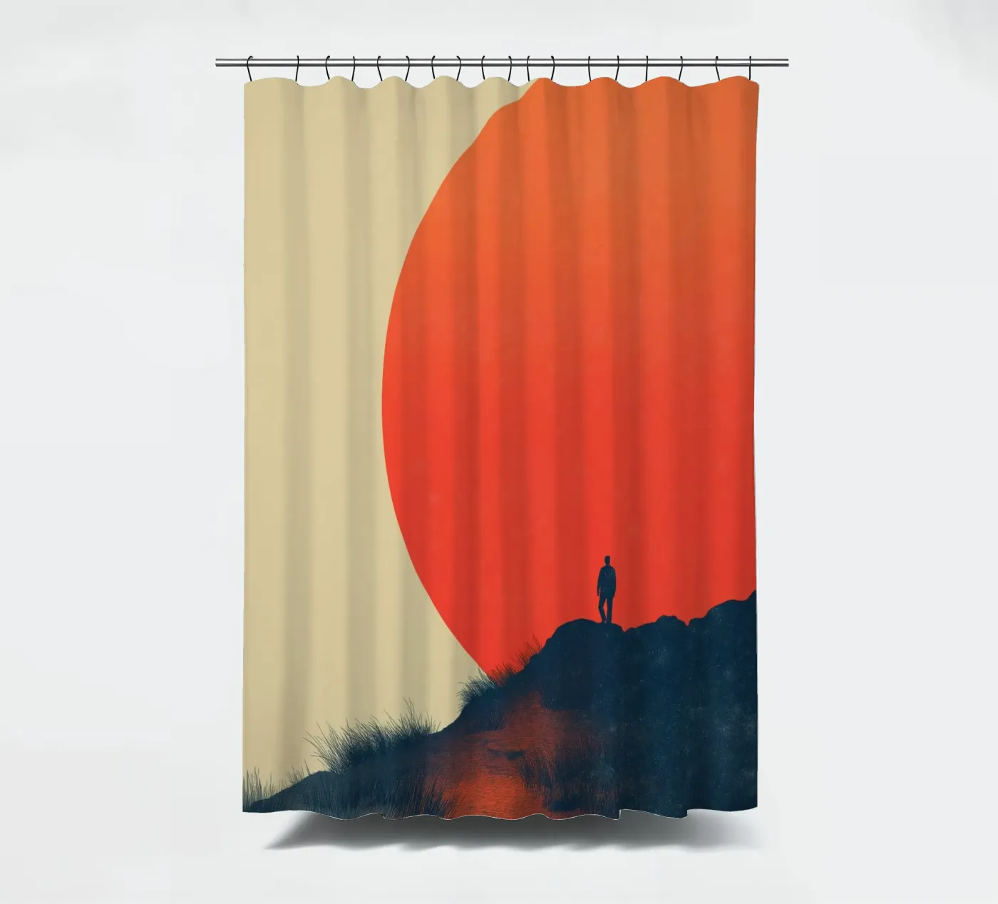 Sonnenuntergang Duschvorhang von Pictura