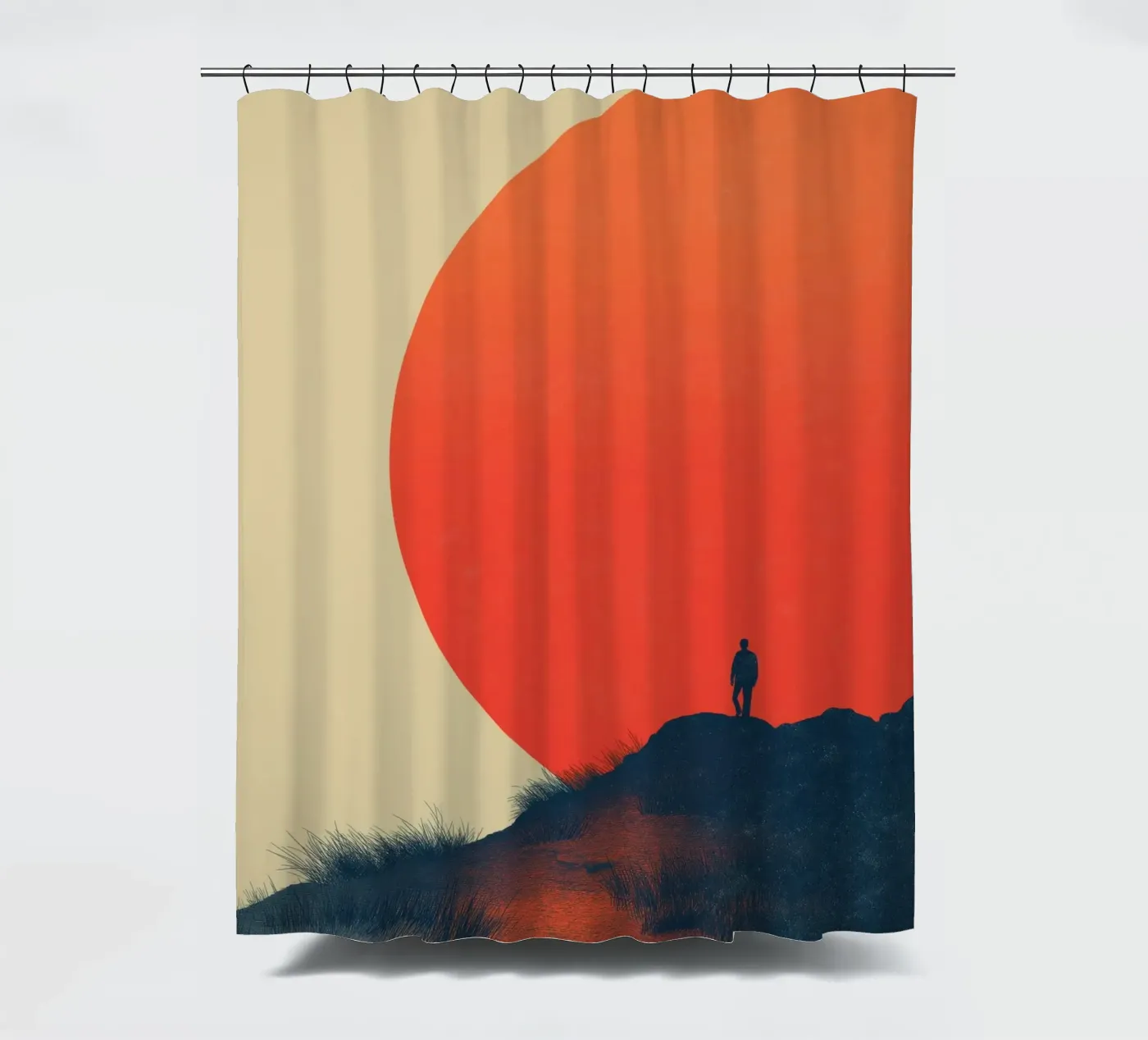 Sonnenuntergang Duschvorhang von Pictura
