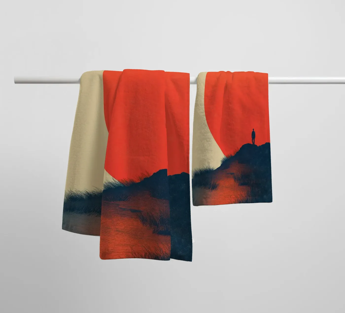 Zonsondergang badhanddoek van Pictura