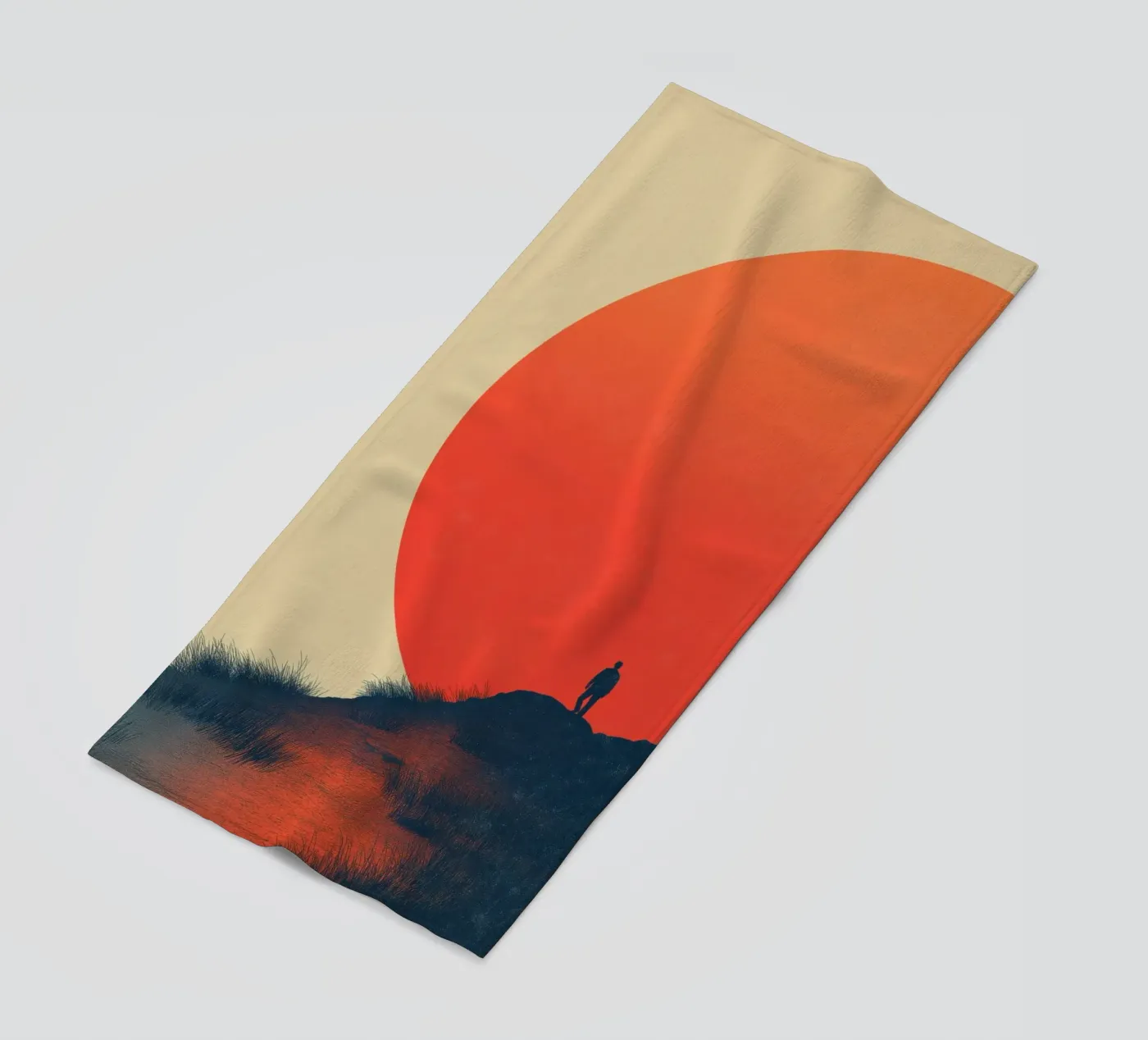 Zonsondergang strandhanddoek van Pictura
