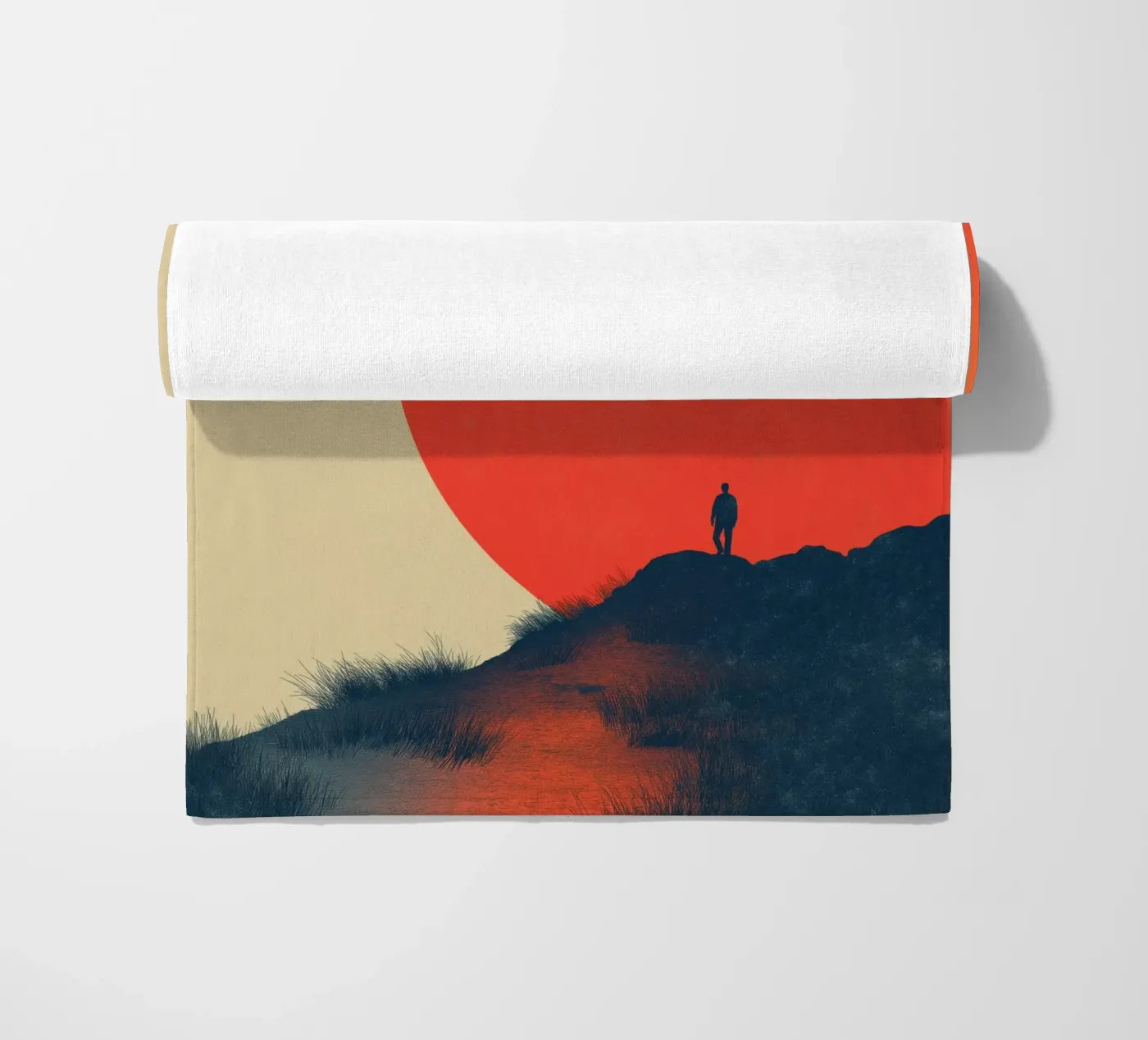 Zonsondergang strandhanddoek van Pictura