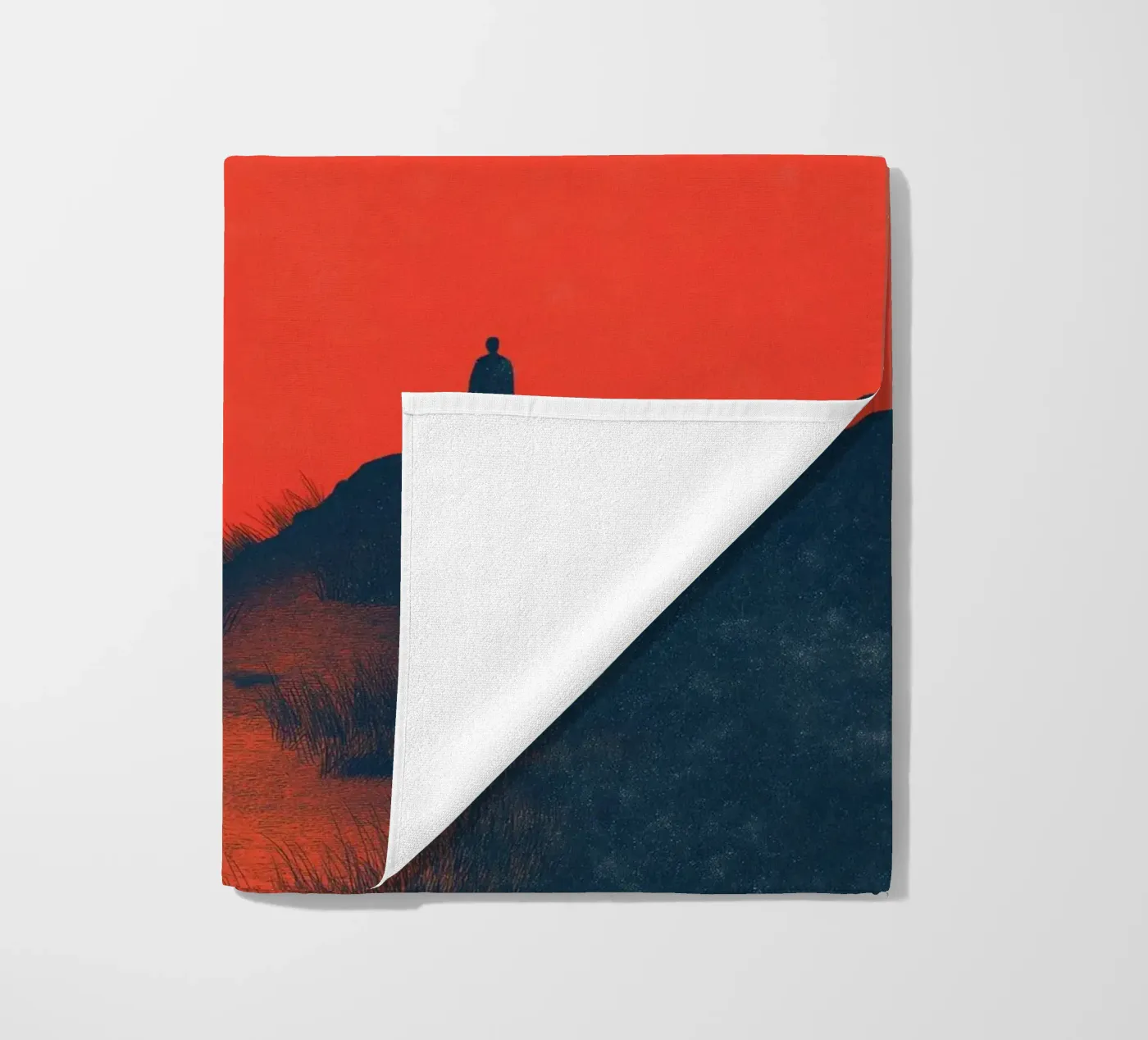 Zonsondergang strandhanddoek van Pictura