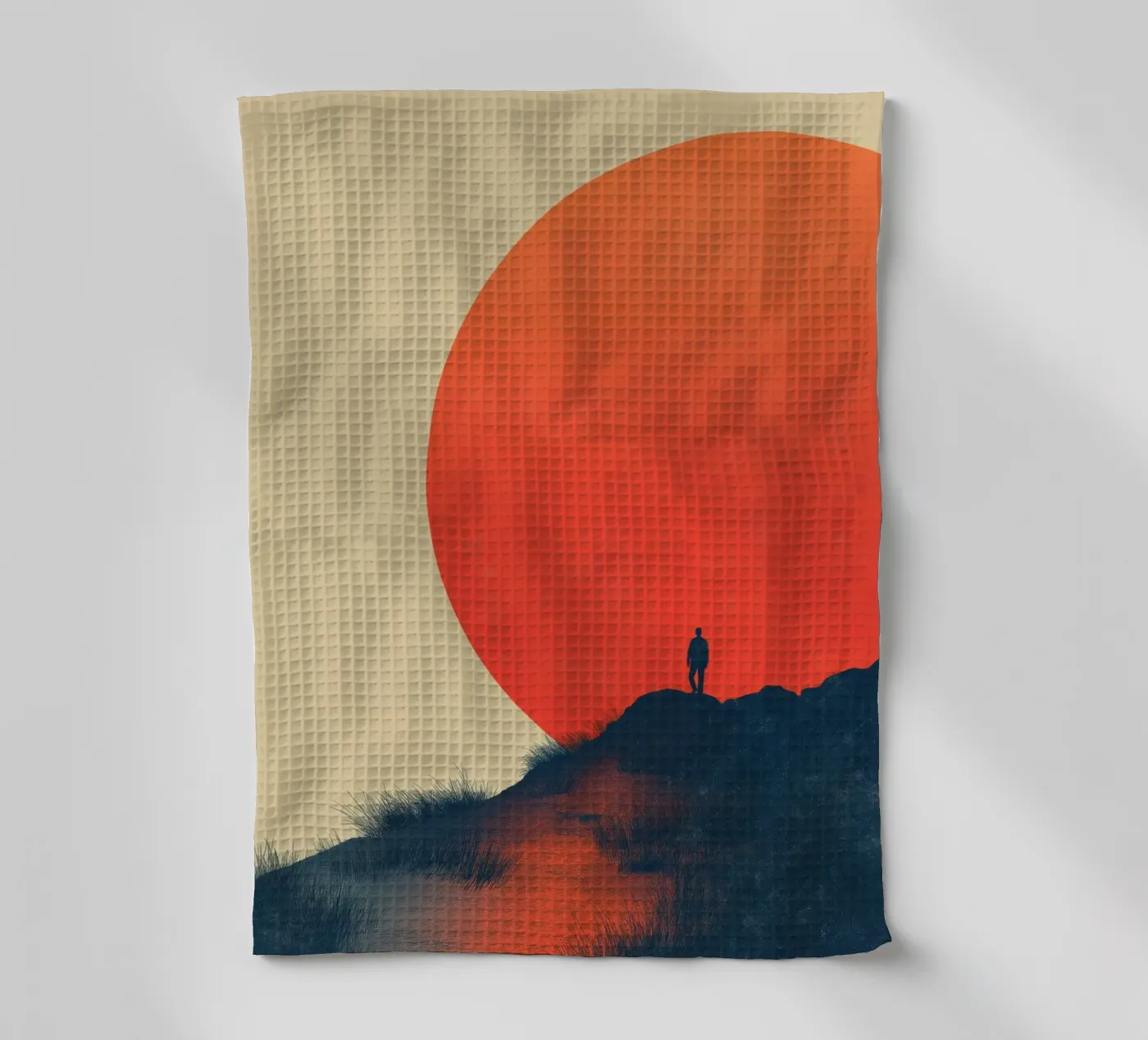 Sunset tea towel by Pictura