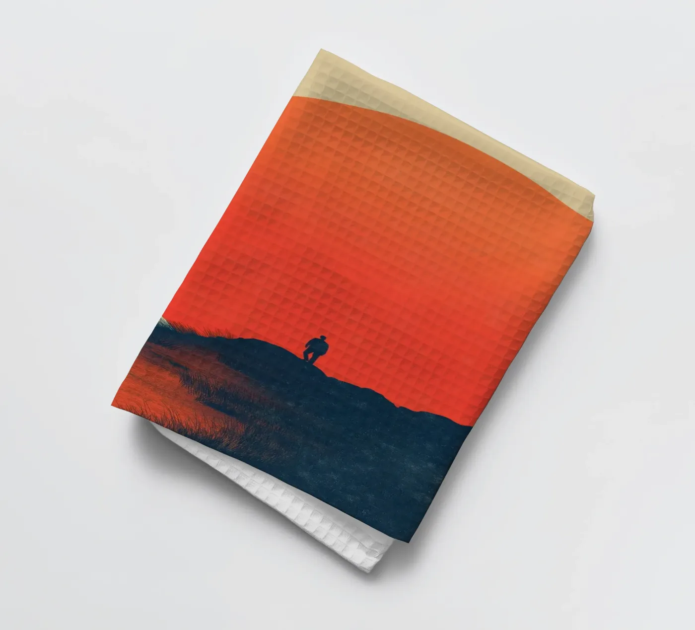 Sunset tea towel by Pictura