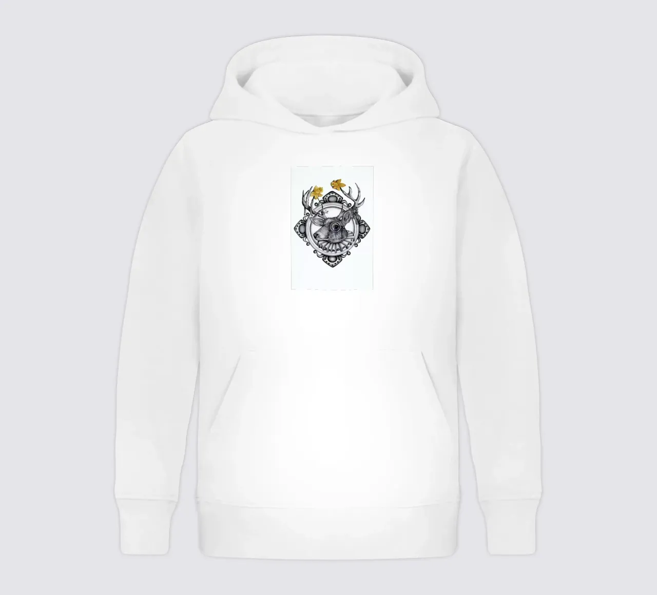 Deer Kinder Hoodie von Maria Vdovichenko