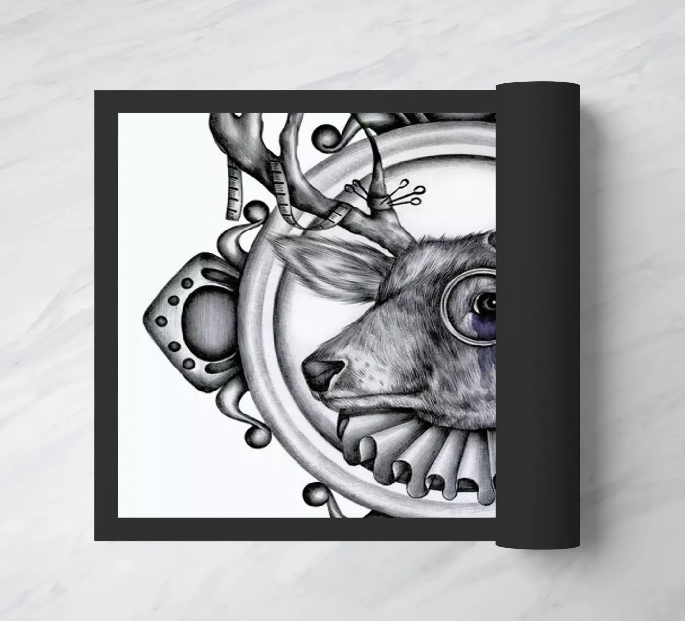 Deer Fußmatte von Maria Vdovichenko