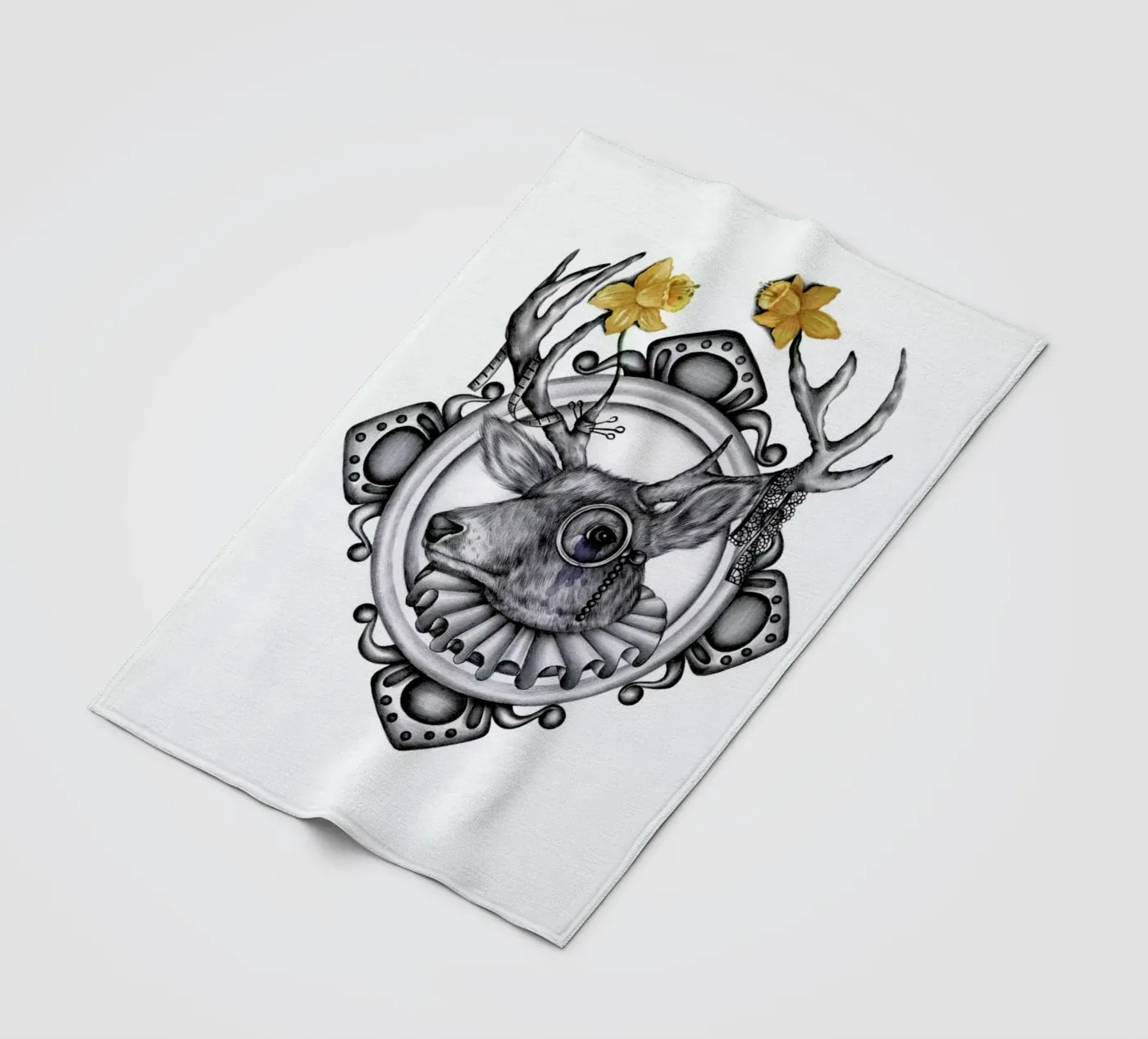 Deer Fleecedecke von Maria Vdovichenko