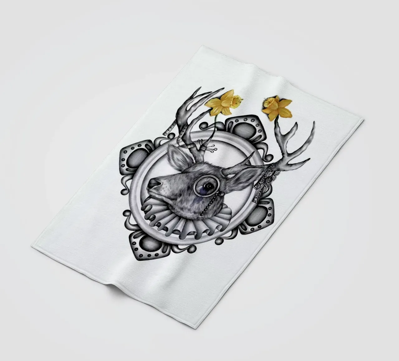 Deer fleecedeken van Maria Vdovichenko