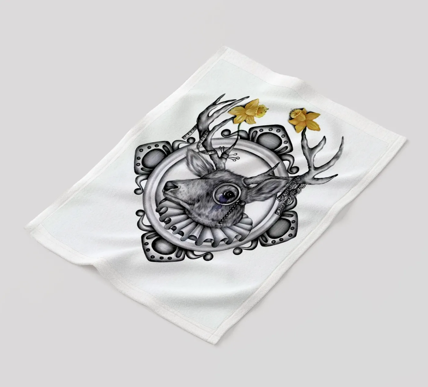 Deer Fleecedecke von Maria Vdovichenko