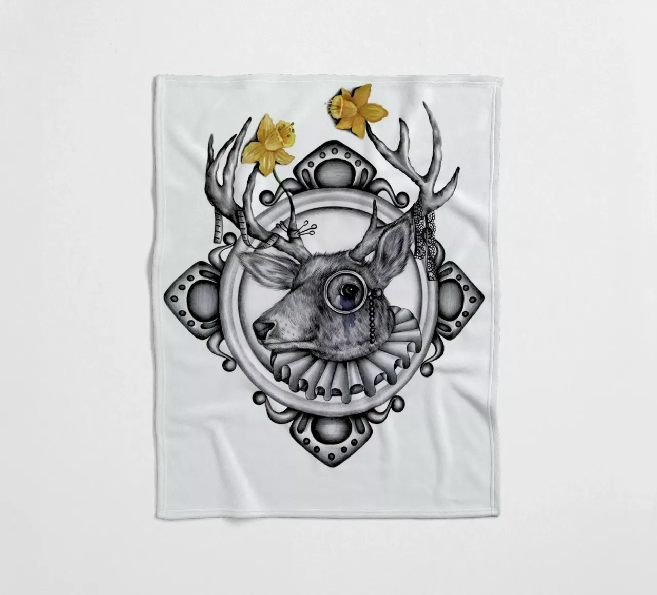 Deer fleecedeken van Maria Vdovichenko