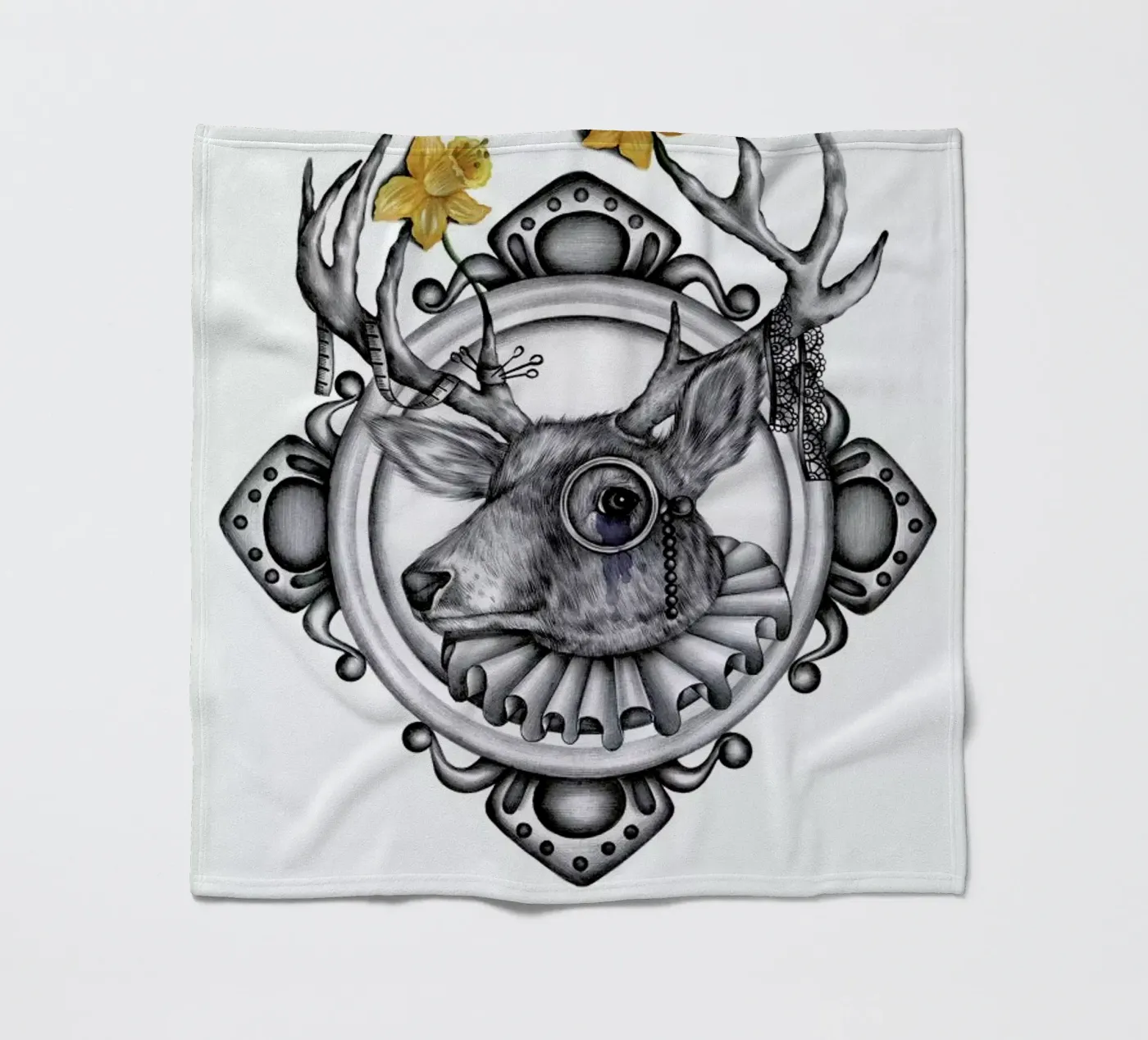 Deer Fleecedecke von Maria Vdovichenko