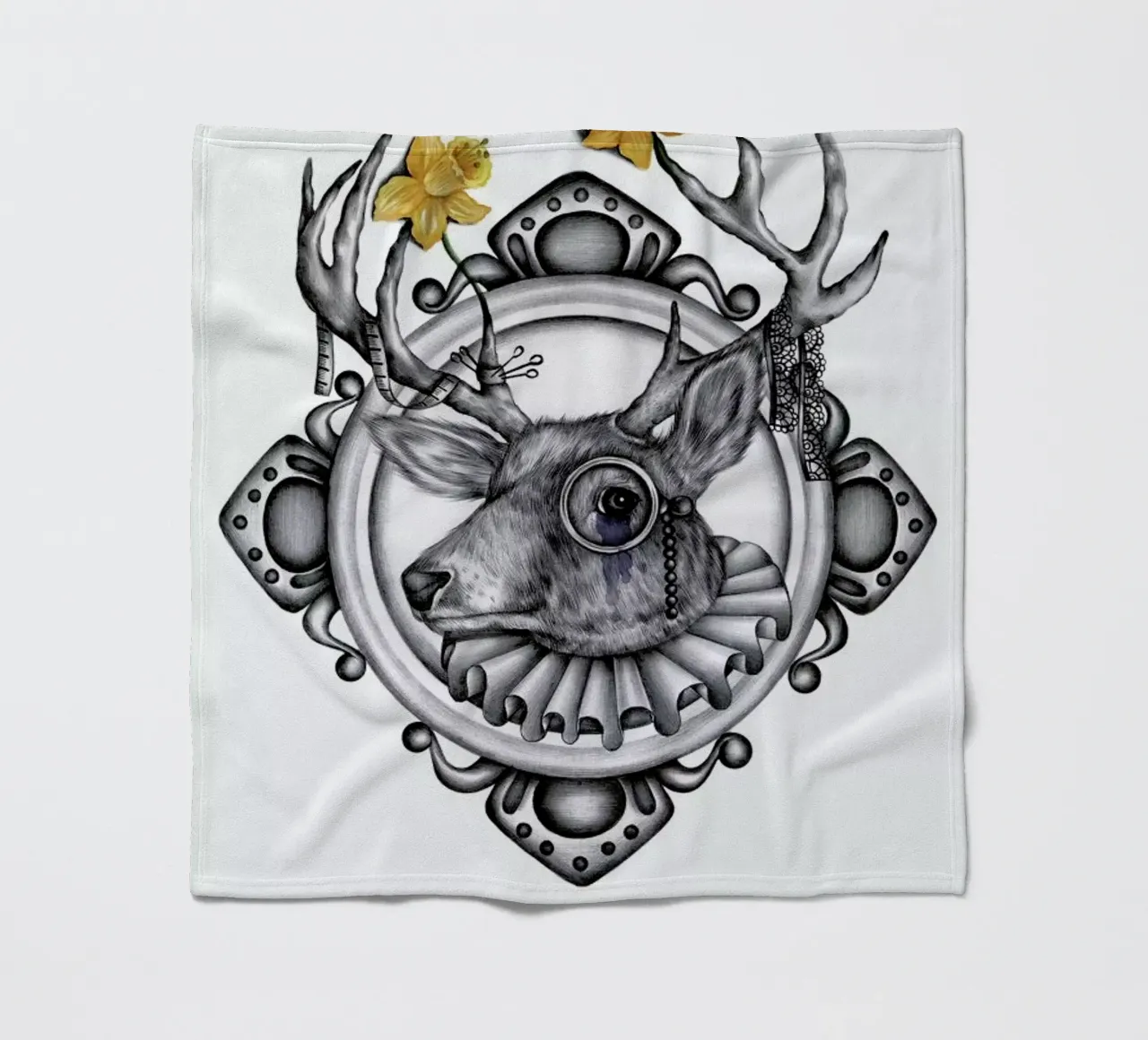 Deer fleecedeken van Maria Vdovichenko