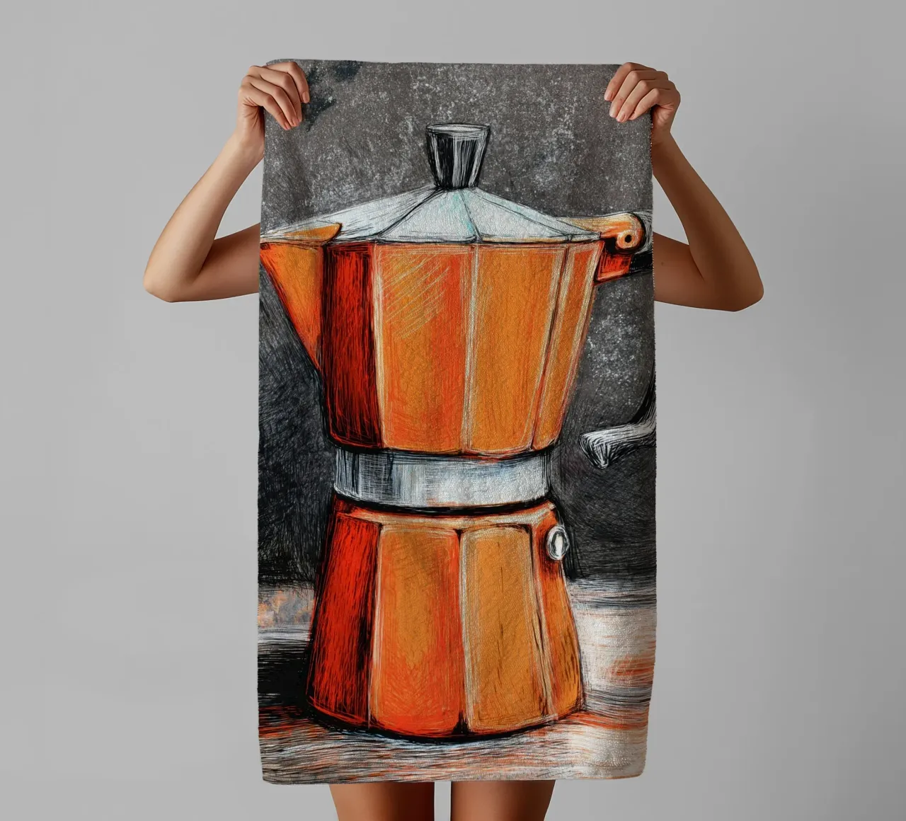 Percolator poster asciugamano da bagno da Pictura