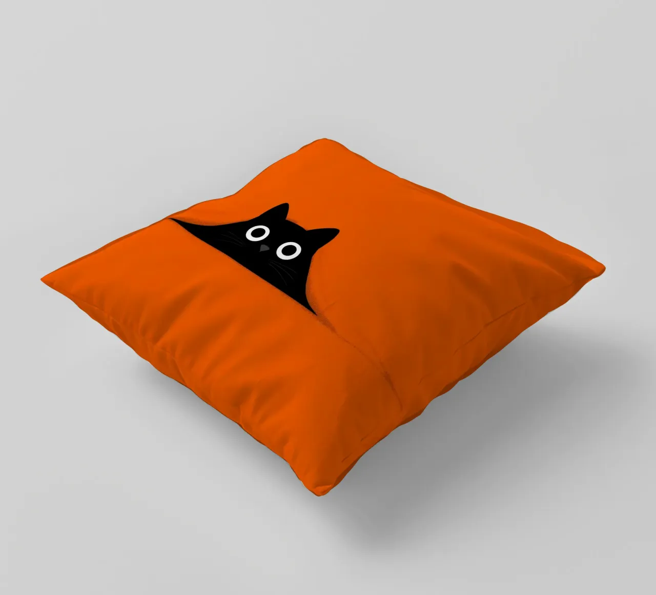 Peekaboo cat decorative cushion by Pictura