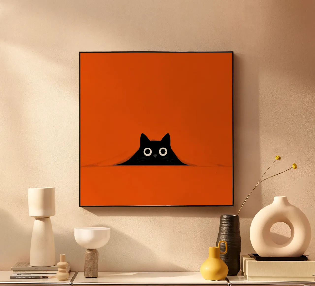 Peekaboo cat acrylic glass by Pictura