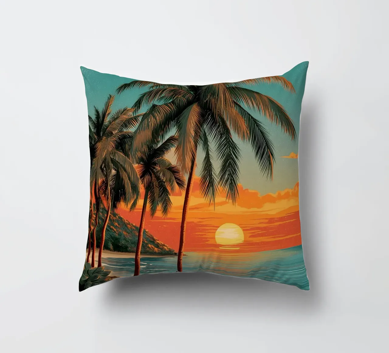 Poster di viaggio vintage di Boracay cuscino da Vintage Travel Art