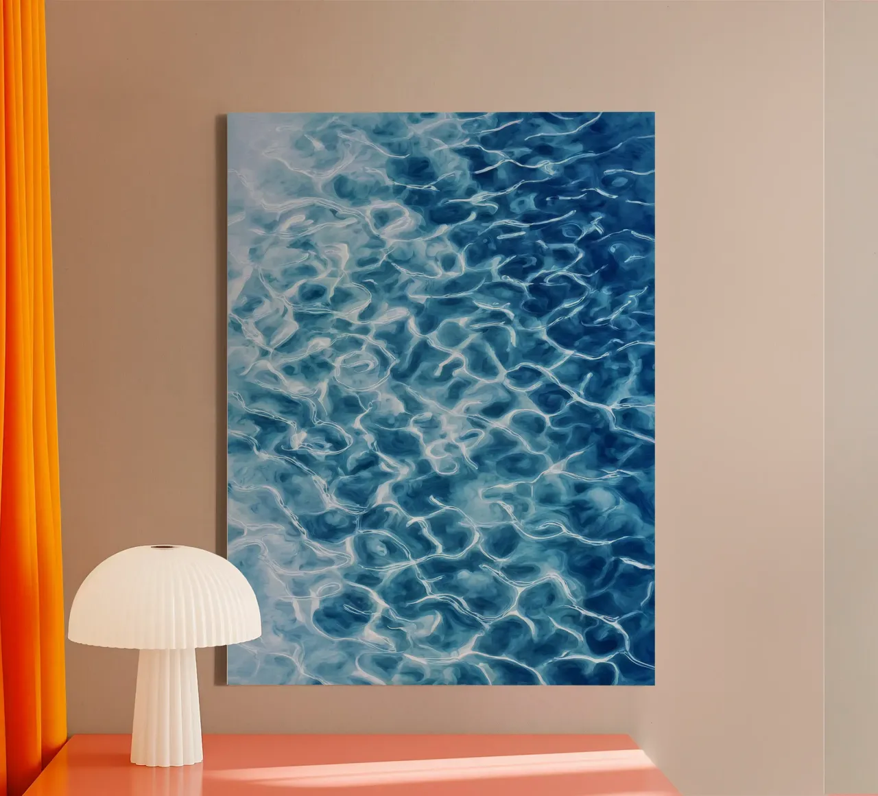 Beneath the Surface canvas with Floater frame by Matthias Keller Studio