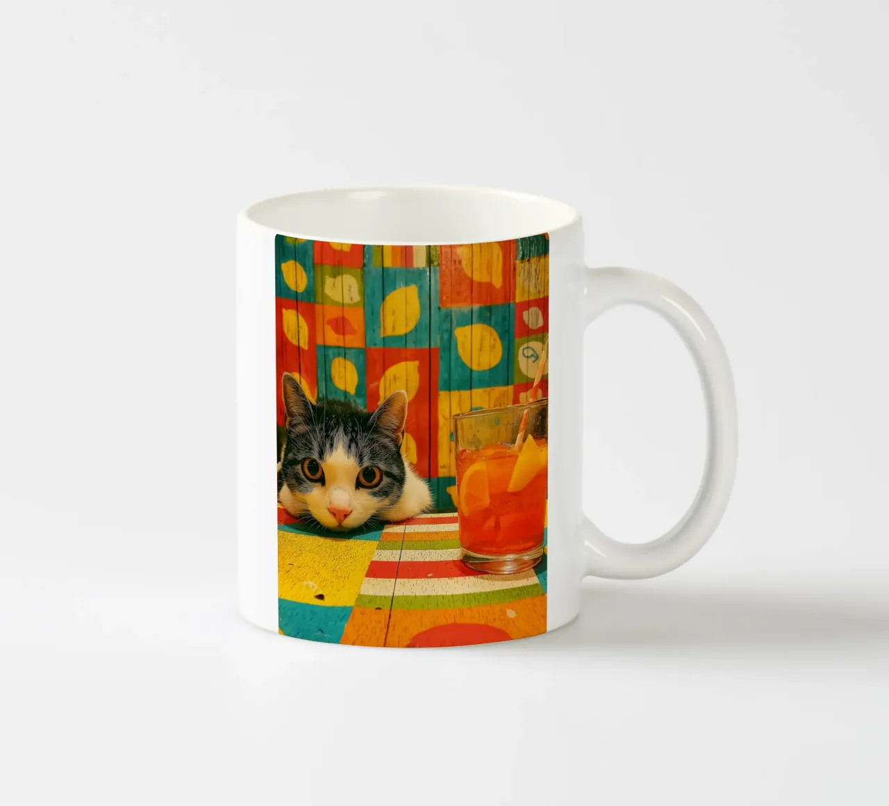 Gatto in cucina tazza in ceramica da Pictura