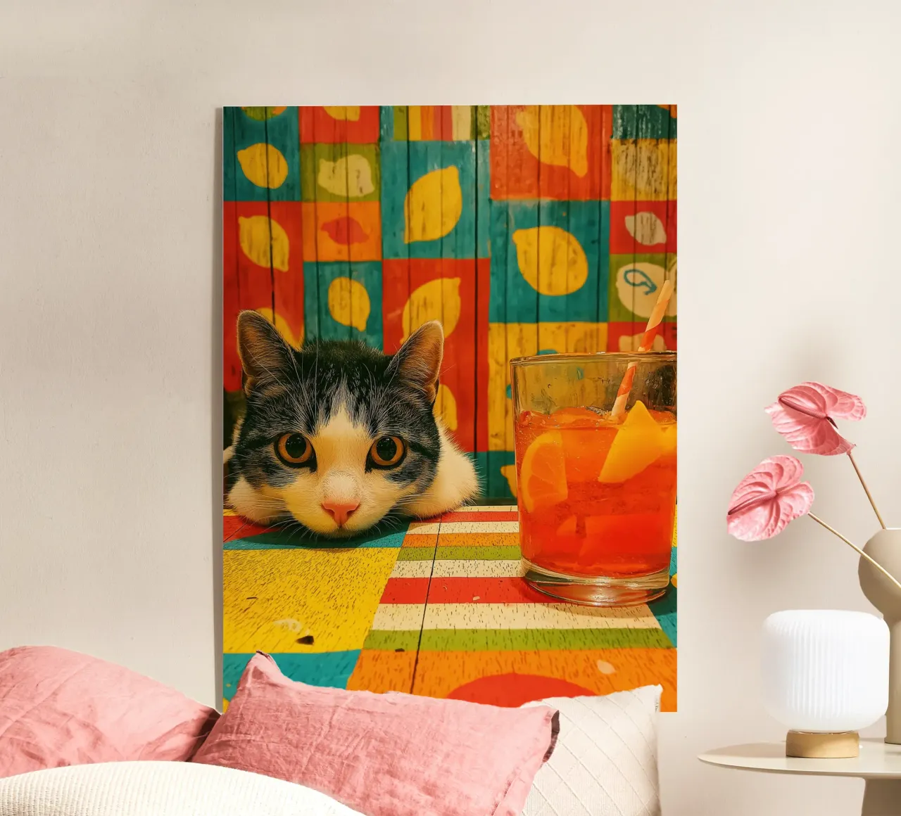 Gatto in cucina plexiglass da Pictura