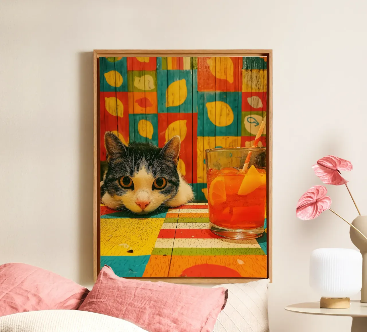 Cat in the kitchen canvas by Pictura