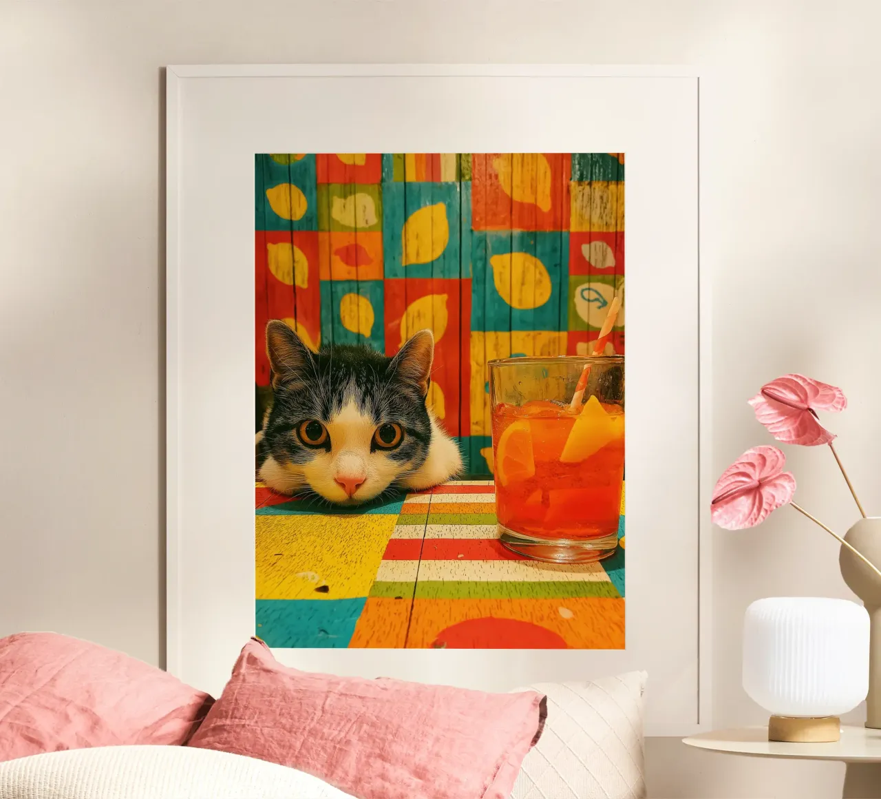 Gatto in cucina carta hahnemühle da Pictura