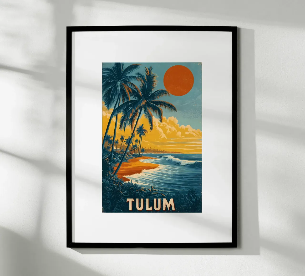 Tulum Messico carta hahnemühle da Vintage Travel Art
