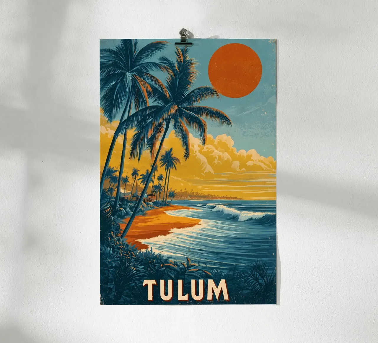 Tulum Messico poster da Vintage Travel Art