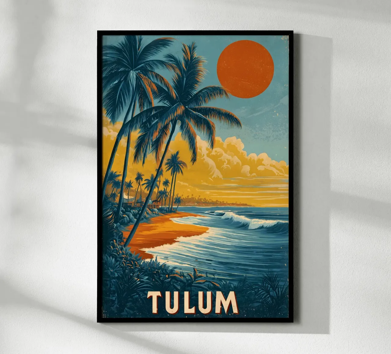 Tulum Messico carta hahnemühle da Vintage Travel Art