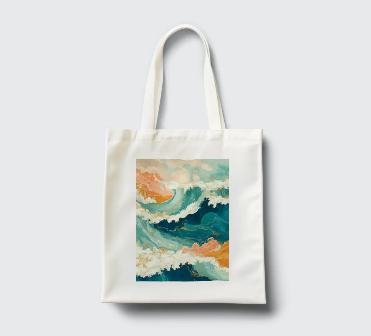 Das Meer im japanischen Stil Jutebeutel von Pictura