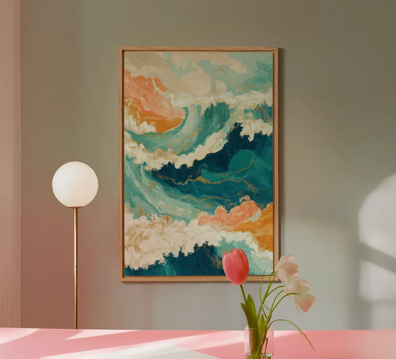 Il mare in stile giapponese alluminio dibond da Pictura