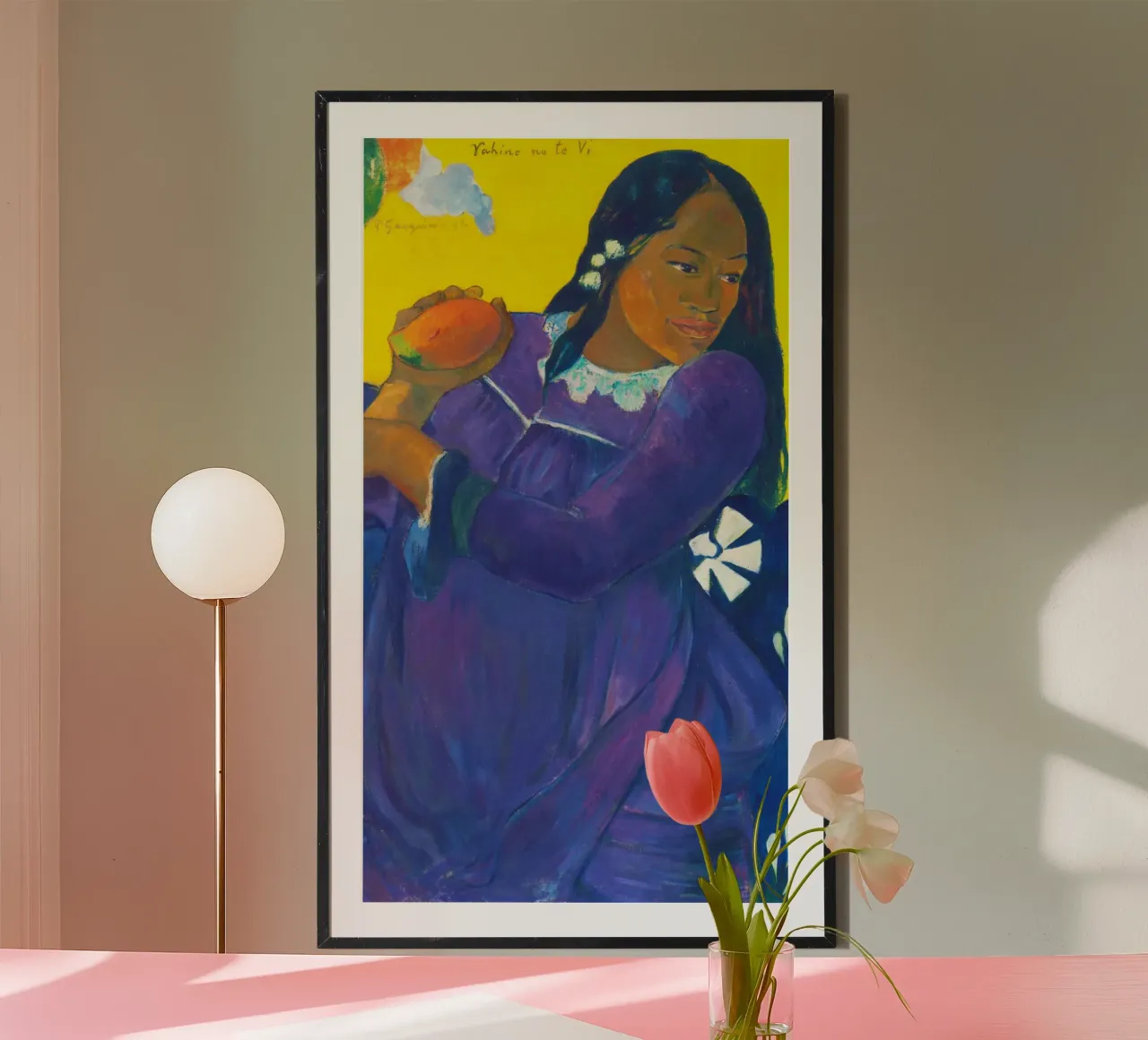 Nō te vi (Donna con mango) (1892) di Paul Gauguin carta hahnemühle da Venus Art