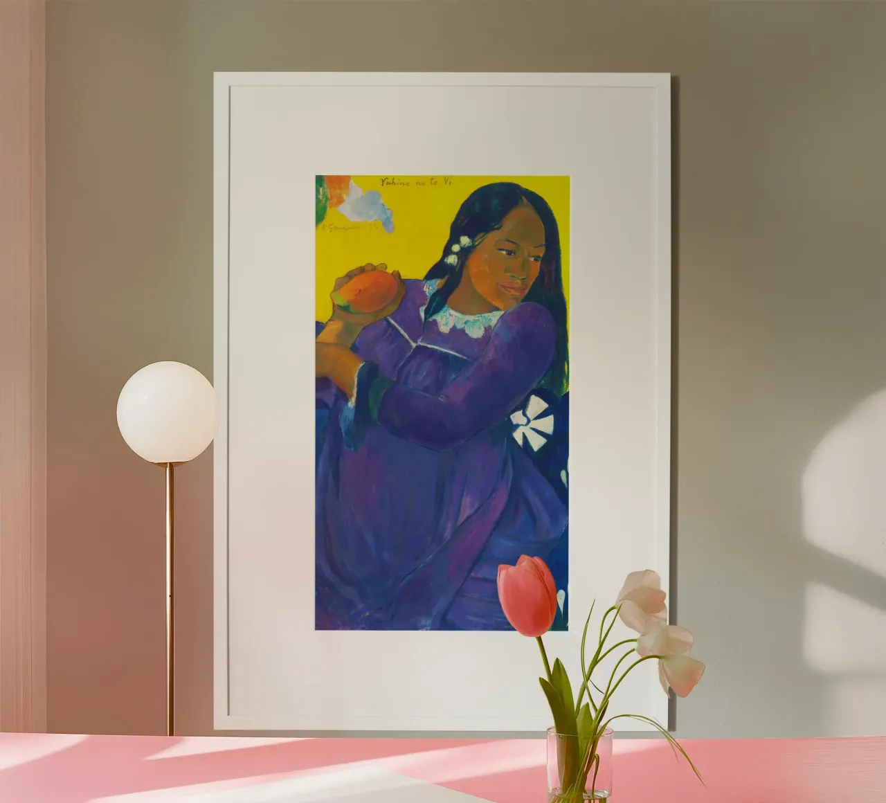 Nō te vi (Donna con mango) (1892) di Paul Gauguin poster da Venus Art