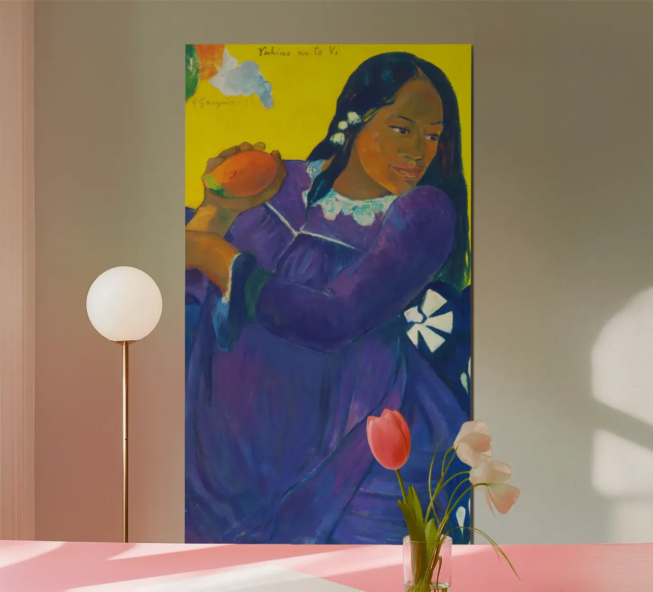 Nō te vi (Donna con mango) (1892) di Paul Gauguin carta hahnemühle da Venus Art