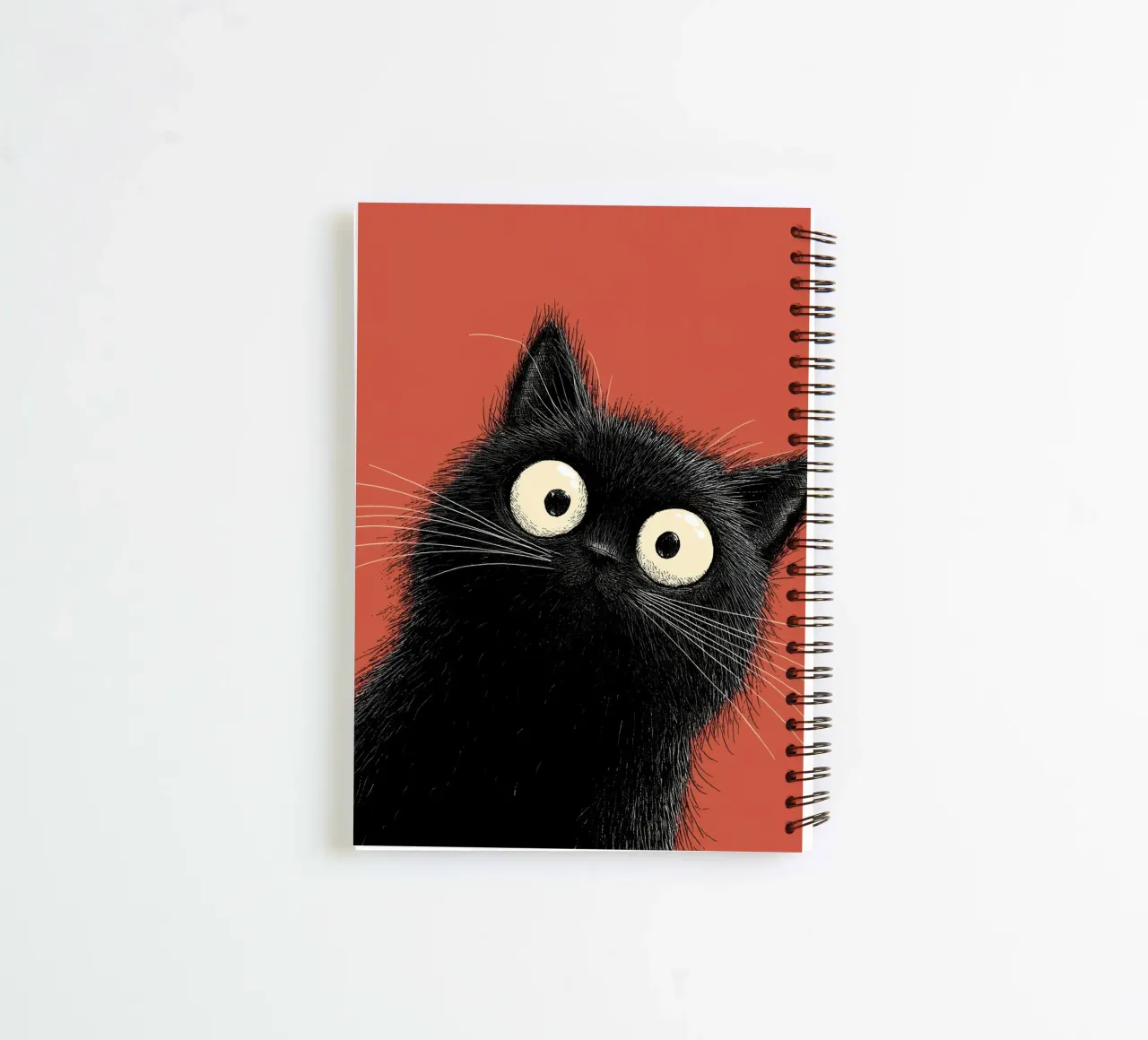 Kat notitieboek met spiraal van Pictura