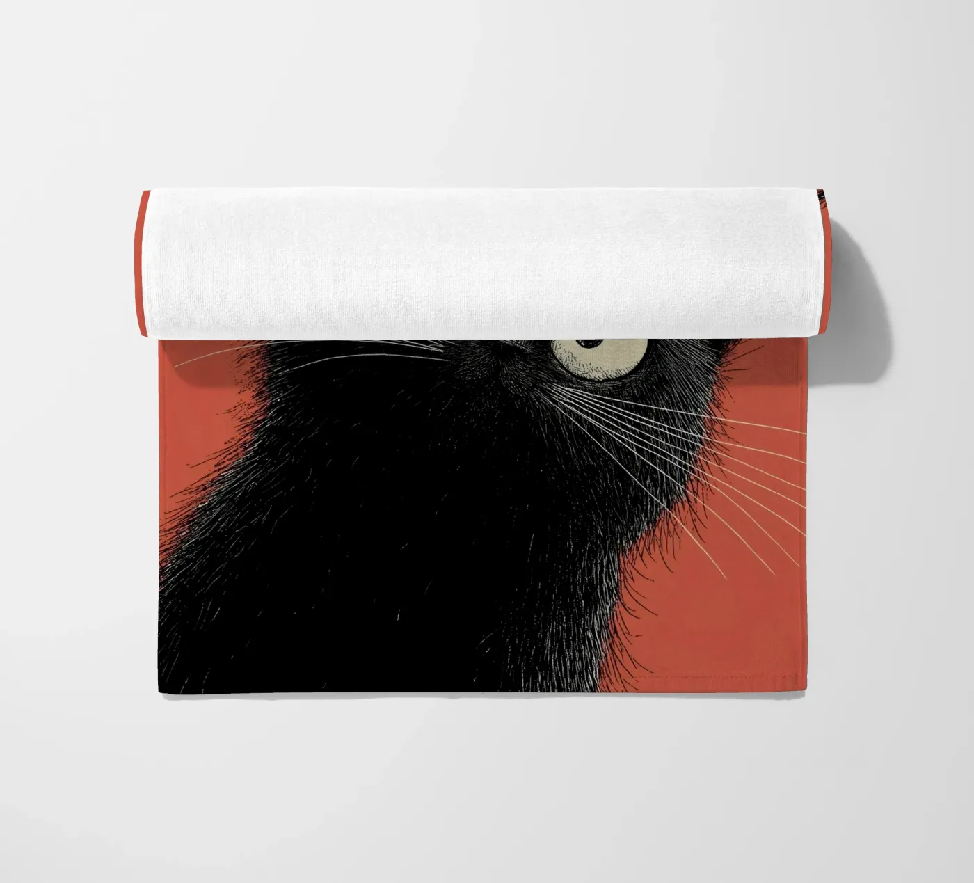 Kat beach towel by Pictura