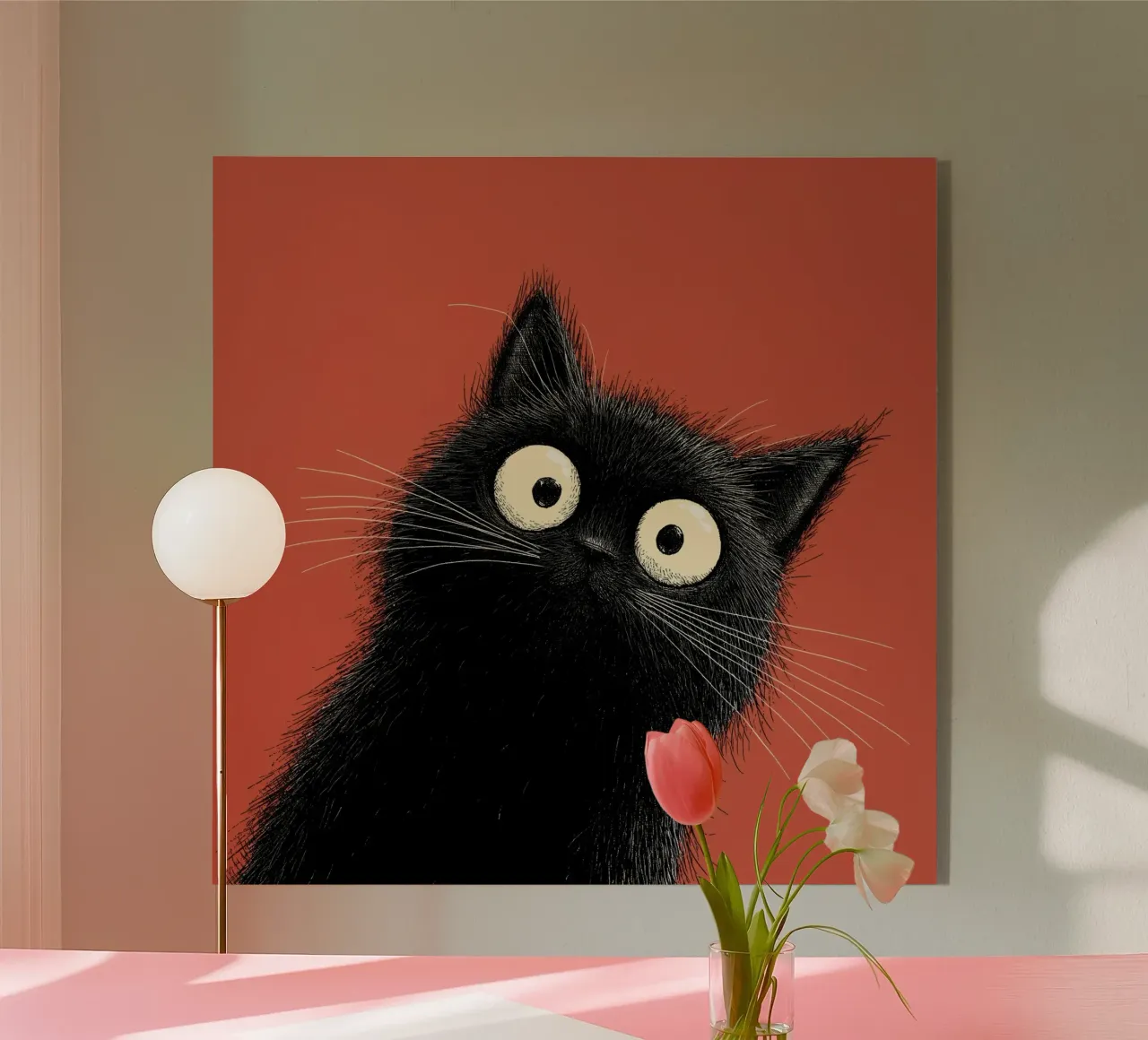 Kat acryl van Pictura