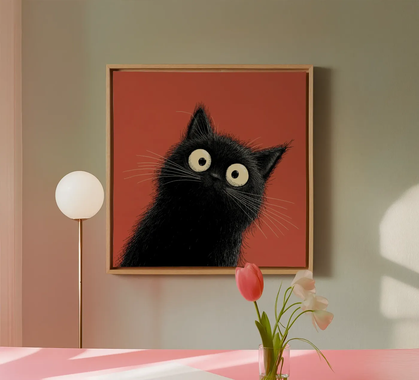 Kat canvas by Pictura