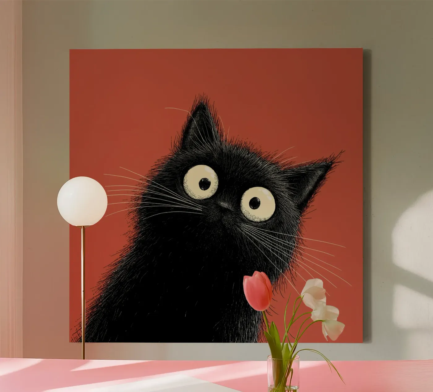 Kat canvas by Pictura