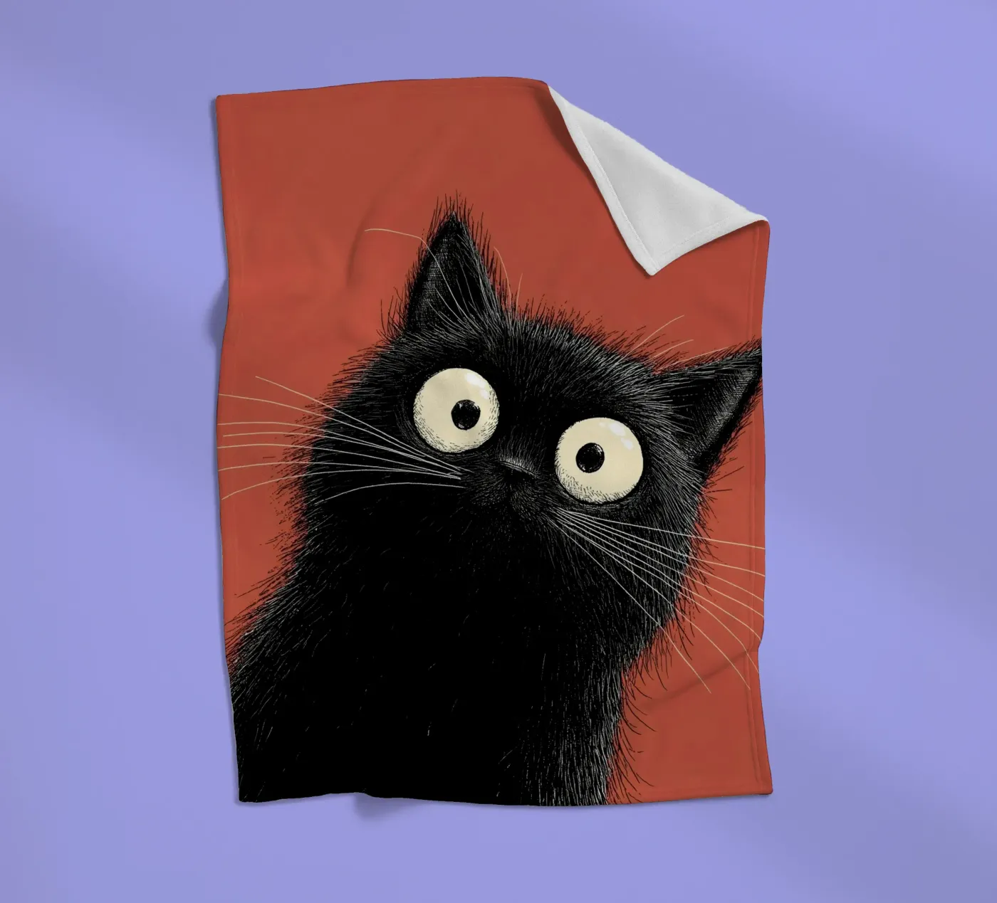 Kat fleecedeken van Pictura