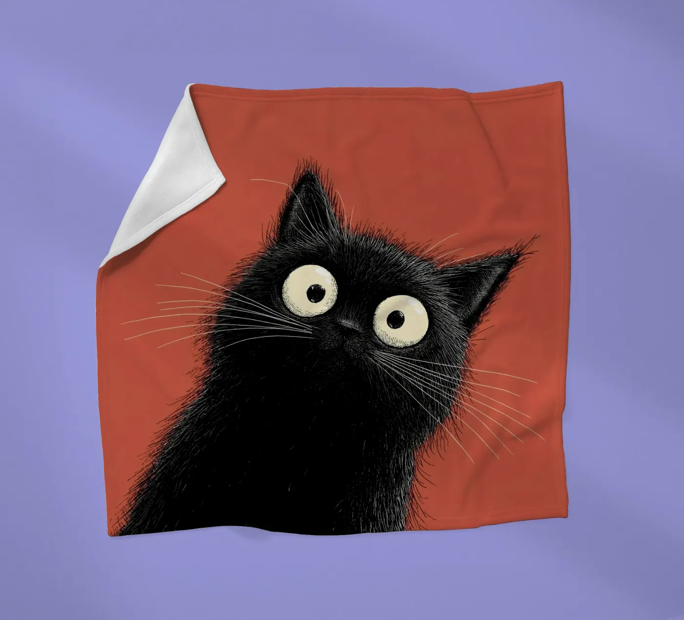 Kat fleecedeken van Pictura