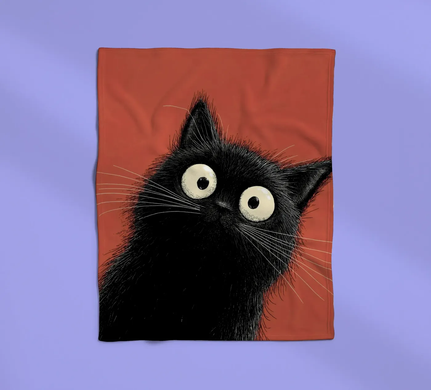 Kat fleecedeken van Pictura