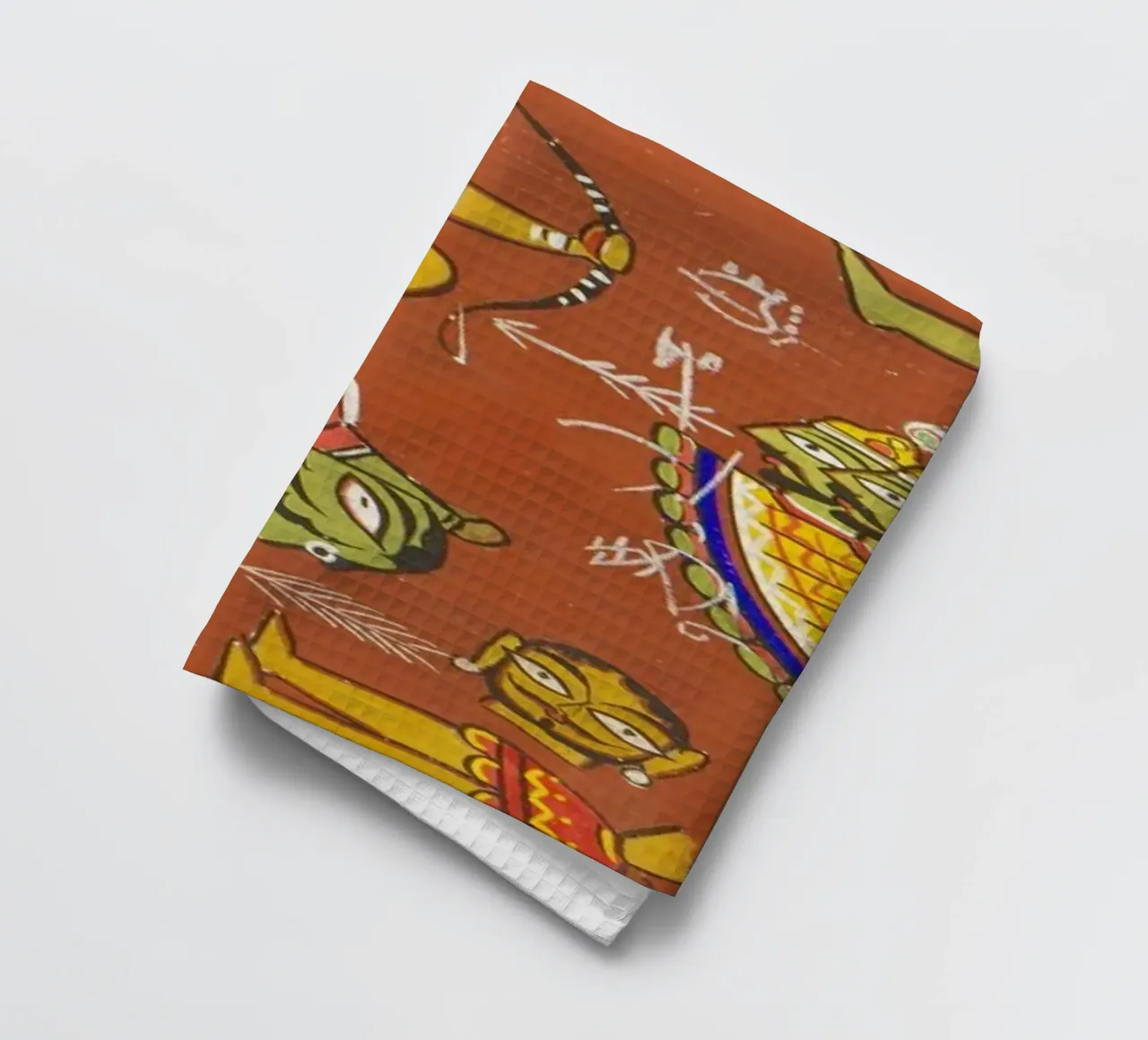 Battle Between Ram and Ravana by Jamini Roy tea towel by Classic Art Prints