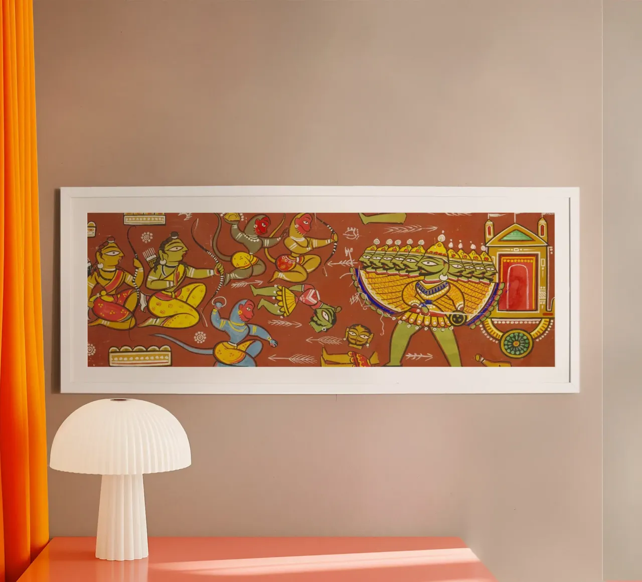 Battle Between Ram and Ravana by Jamini Roy hahnemühle by Classic Art Prints
