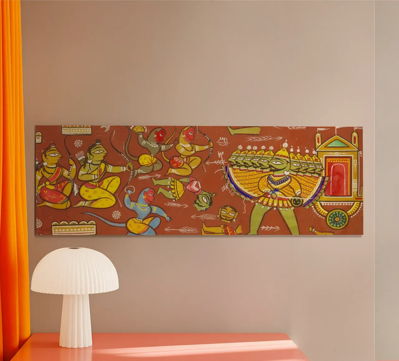 Battle Between Ram and Ravana by Jamini Roy hahnemühle by Classic Art Prints