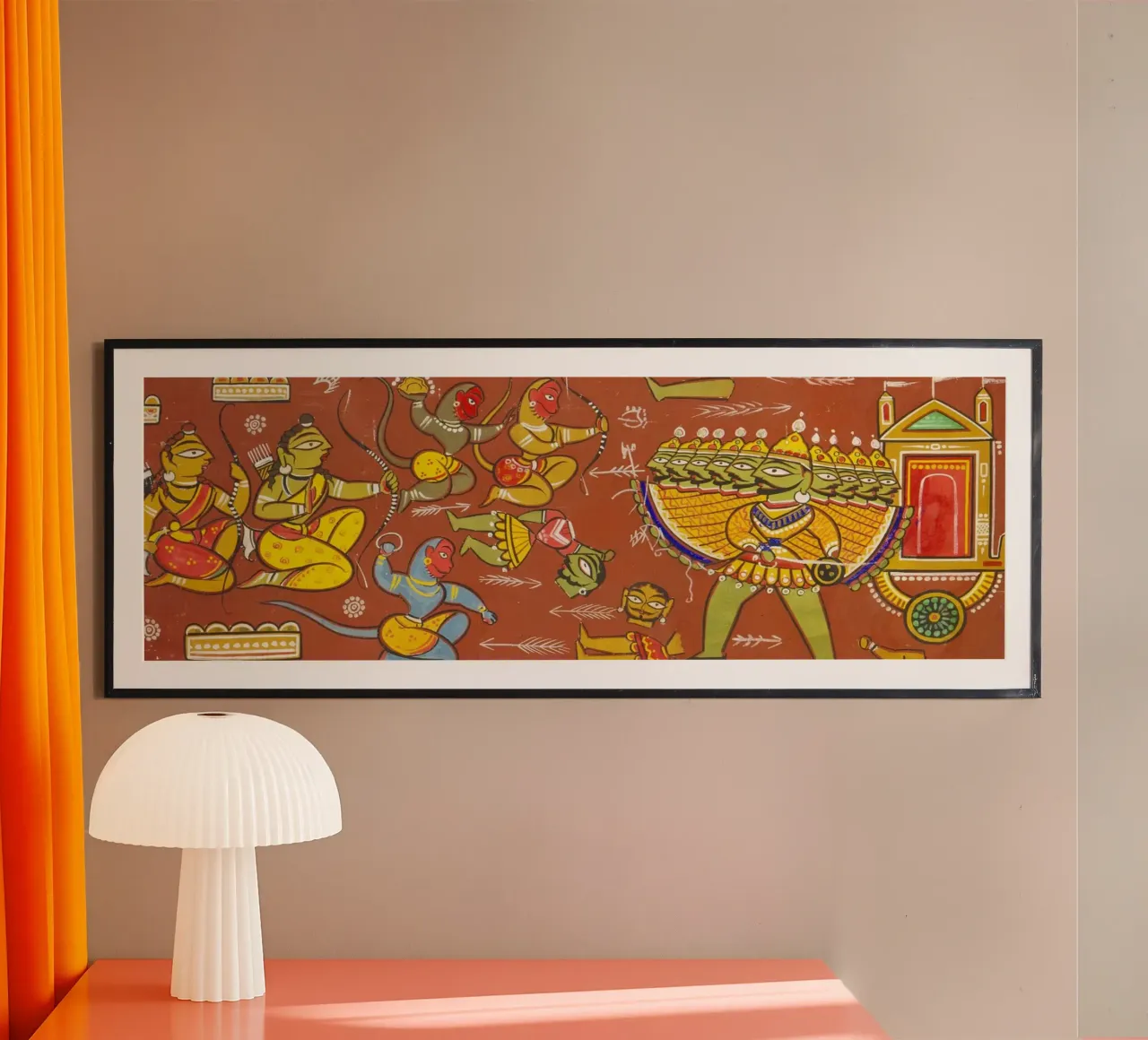 Battle Between Ram and Ravana by Jamini Roy hahnemühle by Classic Art Prints
