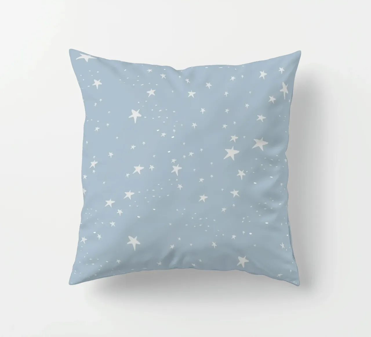 star shapes seamless pattern blue background decorative cushion by gulsengunel